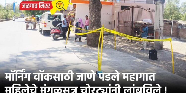 मॉर्निंग वॉकसाठी जाणे पडले महागात : महिलेचे मंगळसूत्र चोरट्यांनी लांबविले !