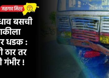 भरधाव बसची दुचाकीला जबर धडक : पत्नी ठार तर पती गंभीर !