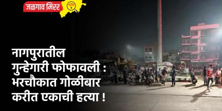 नागपुरातील गुन्हेगारी फोफावली : भरचौकात गोळीबार करीत एकाची हत्या !