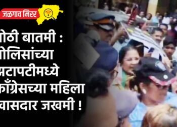 मोठी बातमी : पोलिसांच्या झटापटीमध्ये कॉंग्रेसच्या महिला खासदार जखमी !