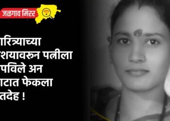 चारित्र्याच्या संशयावरून पत्नीला संपविले अन घाटात फेकला मृतदेह !