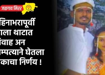 महिनाभरापूर्वी झाला थाटात विवाह अन दाम्पत्याने घेतला टोकाचा निर्णय !