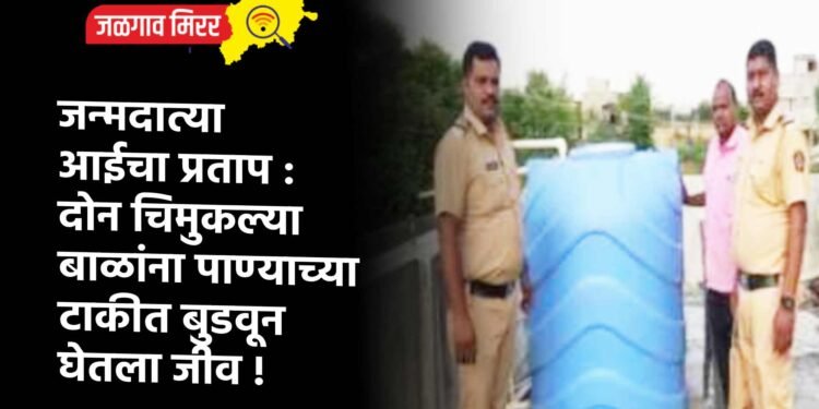 जन्मदात्या आईचा प्रताप : दोन चिमुकल्या बाळांना पाण्याच्या टाकीत बुडवून घेतला जीव !