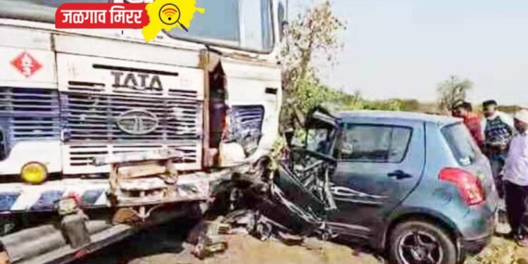 रान डुक्कर आले आडवे चारचाकीचा भीषण अपघात : एकाच परिवारातील चौघे जागीच ठार !