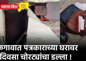 जळगावात पत्रकाराच्या घरावर भरदिवसा चोरट्यांचा डल्ला !
