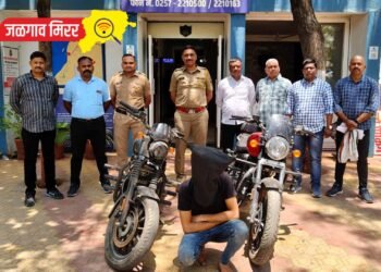 अजिंठा चौफुलीवर सापळा लावून दोन बुलेटसह चोरटा अटकेत !