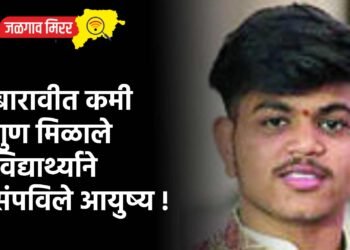 बारावीत कमी गुण मिळाले विद्यार्थ्याने संपविले आयुष्य !