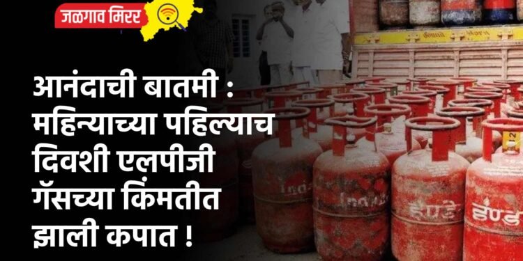 आनंदाची बातमी : महिन्याच्या पहिल्याच दिवशी एलपीजी गॅसच्या किंमतीत झाली कपात !