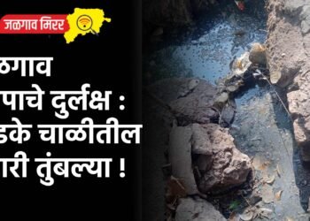 जळगाव मनपाचे दुर्लक्ष : खडके चाळीतील गटारी तुंबल्या !