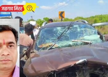 परीक्षा देवून घरी येतांना धरणगावनजीक भीषण अपघात : वडील ठार तर मुलगी गंभीर !
