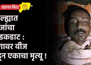 जिल्ह्यात वीजांचा कडकडाट : अंगावर वीज पडून एकाचा मृत्यू !