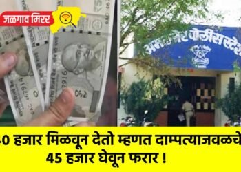 ४० हजार मिळवून देतो म्हणत दाम्पत्याजवळचे ४५ हजार घेवून फरार !