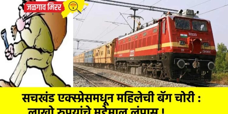 सचखंड एक्स्प्रेसमधून महिलेची बॅग चोरी :  लाखो रुपयांचे मुद्देमाल लंपास !