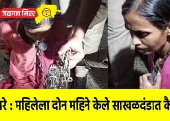 बापरे : महिलेला दोन महिने केले साखळदंडात कैद !