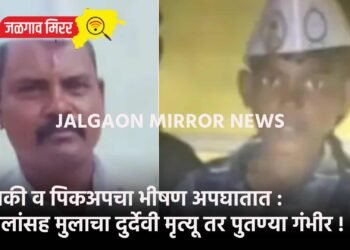 दुचाकी व पिकअपचा भीषण अपघातात : वडिलांसह मुलाचा दुर्देवी मृत्यू तर पुतण्या गंभीर !