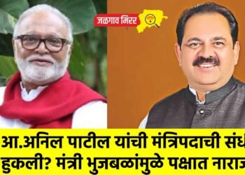 आ.अनिल पाटील यांची मंत्रिपदाची संधी हुकली? मंत्री भुजबळांमुळे पक्षात नाराजी !