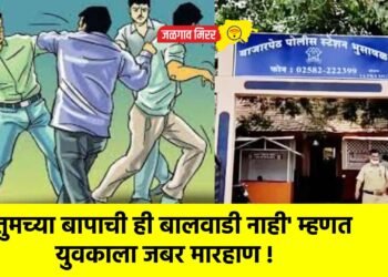 ‘तुमच्या बापाची ही बालवाडी नाही’ म्हणत युवकाला जबर मारहाण !