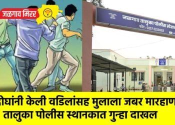 दोघांनी केली वडिलांसह मुलाला जबर मारहाण !