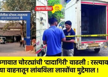 जळगावात चोरट्यांची ‘दादागिरी’ वाढली : रस्त्यावरील उभ्या वाहनातून लांबविला लाखोंचा मुद्देमाल !