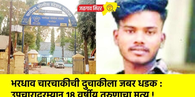 भरधाव चारचाकीची दुचाकीला जबर धडक : उपचारादरम्यान १८ वर्षीय तरुणाचा मृत्यू !