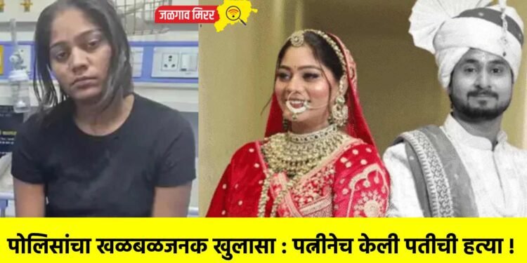 पोलिसांचा खळबळजनक खुलासा : पत्नीनेच केली पतीची हत्या !