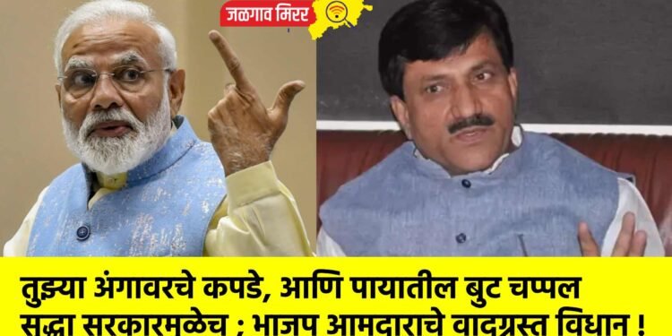 तुझ्या अंगावरचे कपडे, आणि पायातील बुट चप्पल सुद्धा सरकारमुळेच ; भाजप आमदाराचे वादग्रस्त विधान !