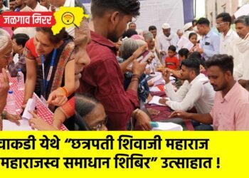 वाकडी येथे “छत्रपती शिवाजी महाराज महाराजस्व समाधान शिबिर” उत्साहात !