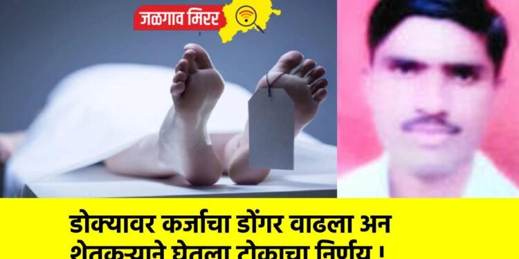 डोक्यावर कर्जाचा डोंगर वाढला अन शेतकऱ्याने घेतला टोकाचा निर्णय !