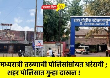 मध्यरात्री तरुणाची पोलिसांसोबत अरेरावी ; शहर पोलिसात गुन्हा दाखल !