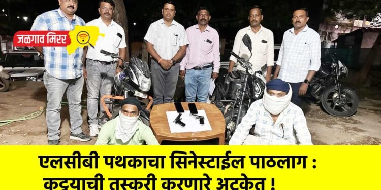 एलसीबी पथकाचा सिनेस्टाईल पाठलाग : कट्टयाची तस्करी करणारे अटकेत !