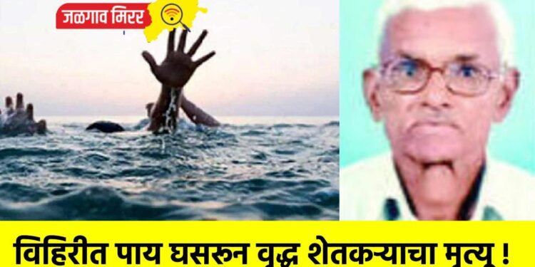 विहिरीत पाय घसरून वृद्ध शेतकऱ्याचा मृत्यू !