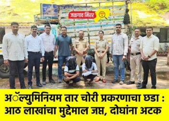 अॅल्युमिनियम तार चोरी प्रकरणाचा छडा : आठ लाखांचा मुद्देमाल जप्त, दोघांना अटक