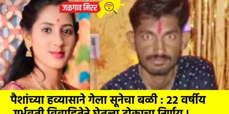 पैशांच्या हव्यासाने गेला सूनेचा बळी : २२ वर्षीय गर्भवती विवाहितेने घेतला टोकाचा निर्णय !