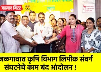 जळगावात कृषि विभाग लिपीक संवर्ग संघटनेचे काम बंद आंदोलन !