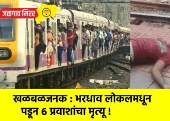 खळबळजनक : भरधाव लोकलमधून पडून ६ प्रवाशांचा मृत्यू !