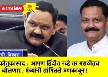 कौतुकास्पद :  आपण हिंदीत नव्हे तर मराठीतच बोलणार ; मंत्र्यांनी सांगितले ठणकावून !
