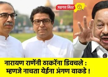नारायण राणेंनी ठाकरेंना डिवचले : म्हणजे नाचता येईना अंगण वाकडे !