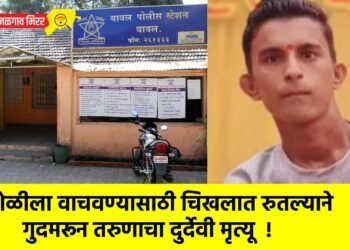 शेळीला वाचवण्यासाठी चिखलात रुतल्याने गुदमरून तरुणाचा दुर्देवी मृत्यू !