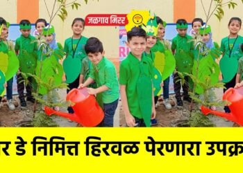 नेचर डे निमित्त हिरवळ पेरणारा उपक्रम !