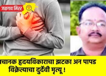 अचानक हृदयविकाराचा झटका अन पापड विक्रेत्याचा दुर्देवी मृत्यू !