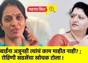 “बाईंना अजूनही त्यांचं काम माहीत नाही? ; रोहिणी खडसेंचा खोचक टोला !