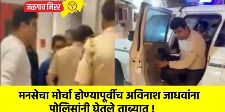 मनसेचा मोर्चा होण्यापूर्वीच अविनाश जाधवांना पोलिसांनी घेतले ताब्यात !