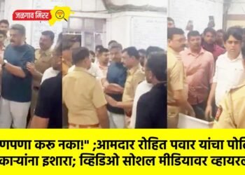 “शहाणपणा करू नका!” ;आमदार रोहित पवार यांचा पोलिस अधिकाऱ्यांना इशारा; व्हिडिओ सोशल मीडियावर व्हायरल !