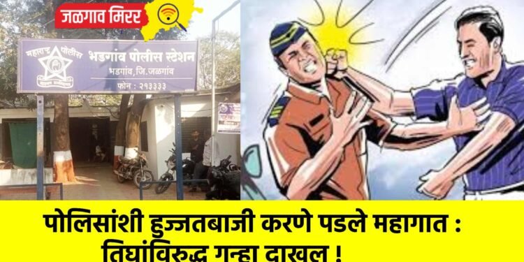 पोलिसांशी हुज्जतबाजी करणे पडले महागात : तिघांविरुद्ध गुन्हा दाखल !