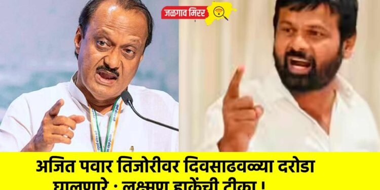 अजित पवार तिजोरीवर दिवसाढवळ्या दरोडा घालणारे ; लक्ष्मण हाकेंची टीका !