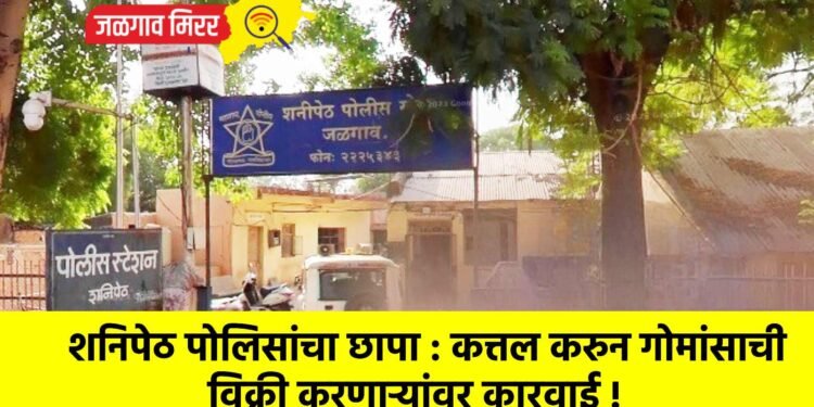 शनिपेठ पोलिसांचा छापा : कत्तल करुन गोमांसाची विक्री करणाऱ्यांवर कारवाई !