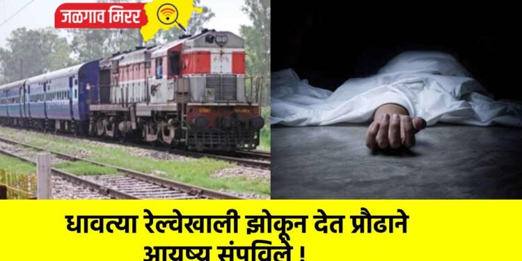 धावत्या रेल्वेखाली झोकून देत प्रौढाने आयुष्य संपविले !