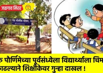 गुरु पौर्णिमेच्या पूर्वसंध्येला विद्यार्थ्याला चिमटा काढल्याने शिक्षीकेवर गुन्हा दाखल !