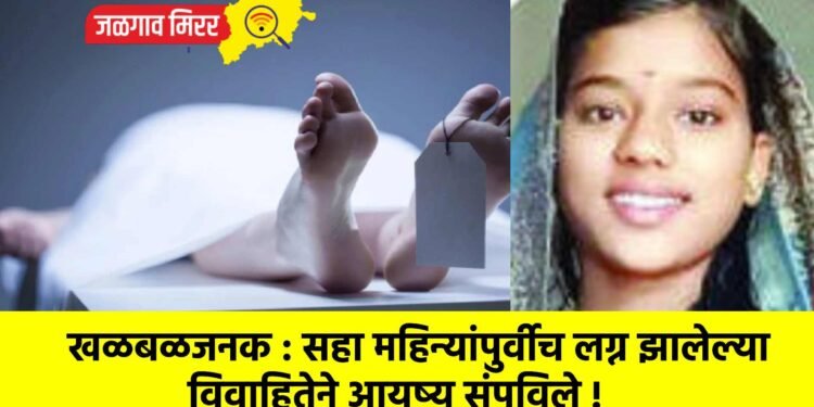 खळबळजनक : सहा महिन्यांपुर्वीच लग्न झालेल्या विवाहितेने आयुष्य संपविले !