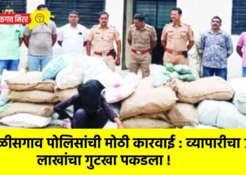 चाळीसगाव पोलिसांची मोठी कारवाई : व्यापारीचा ७ लाखांचा गुटखा पकडला !